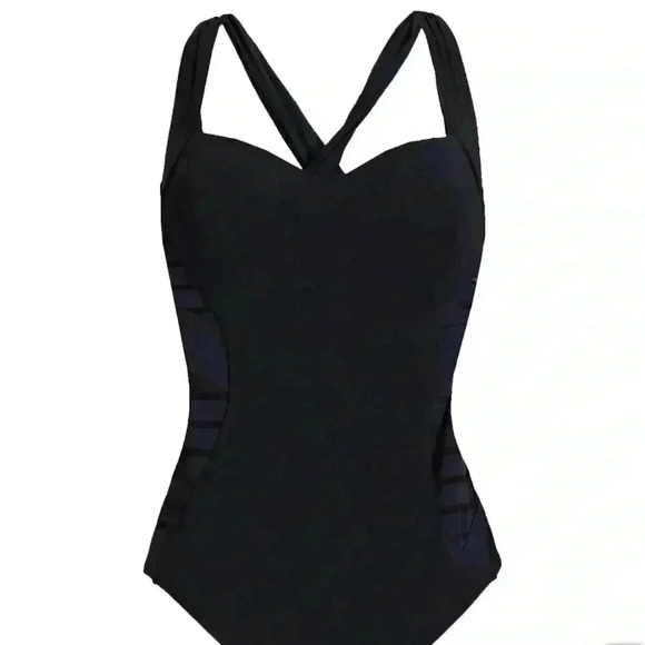 New $149.00 JETS Jessica Allen Swimsuit One Piece Sz 10 - Picture 3 of 8
